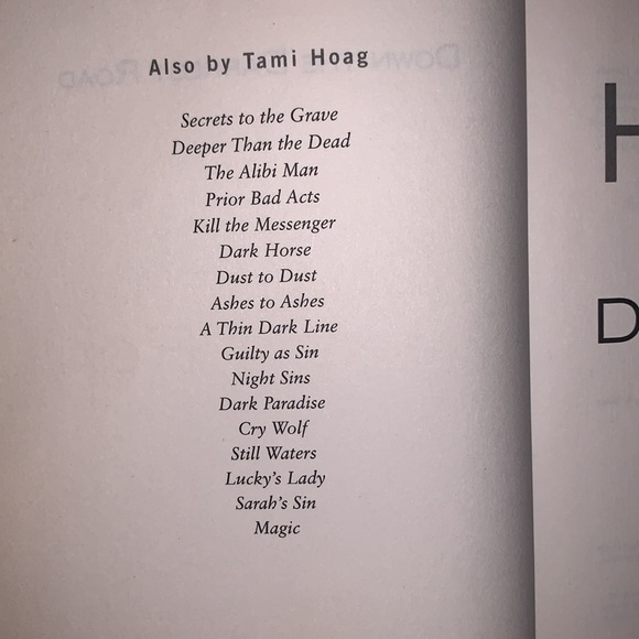 SOLD - Not For Sale
3 for $5 - Tami Hoag - Down The Darkest Road - Picture 6 of 6